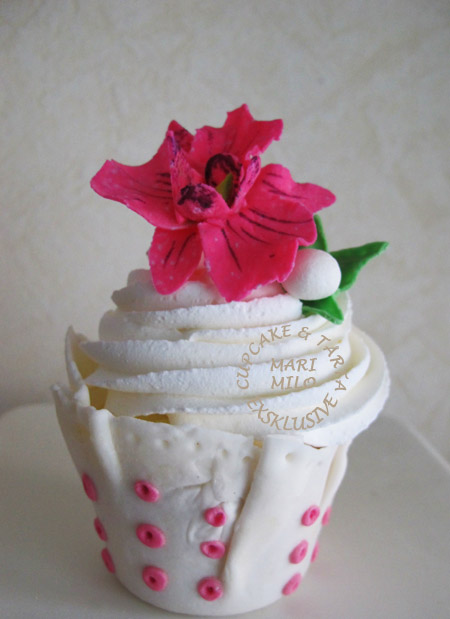Orkidè cupcakes