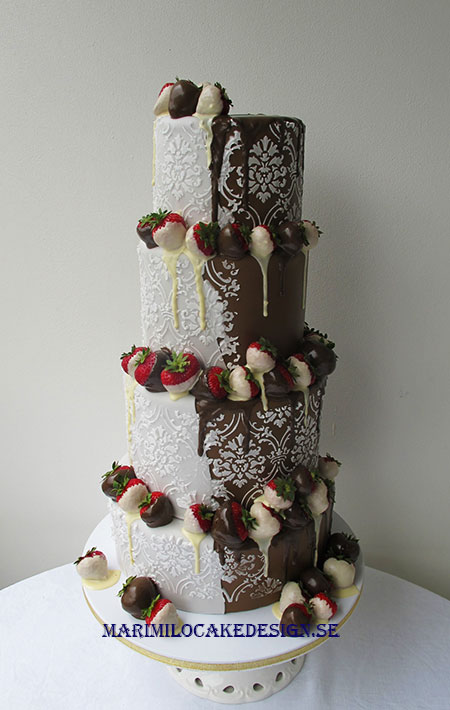 Bröllopstårta Choklad